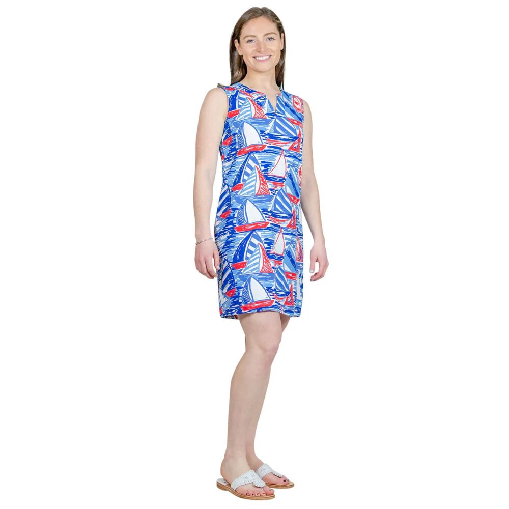 Sailor Sailor Nautical Marina Sailboat UPF 50+ Vacation Cruise Tank Dress XL